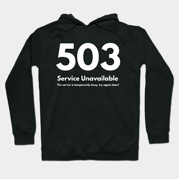 error 503 service unavailable Hoodie by Menzo